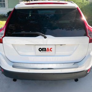 Volvo XC60 Rear Bumper Sill Cover - Omac - Gloss Silver - '10-'17
